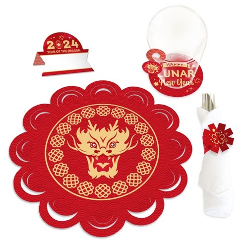 2024 Chinese New Year Party Decoration Hanging Card New Year Party