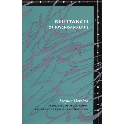 Resistances of Psychoanalysis - (Meridian: Crossing Aesthetics) by  Jacques Derrida (Hardcover)