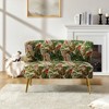 Trento 47'' Contemporary Loveseat with Floral Patterns  | ARTFUL LIVING DESIGN - image 3 of 4