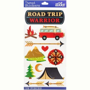 Sticko Tiny Stickers - Road Trip Warrior, 12pcs - 1 of 1