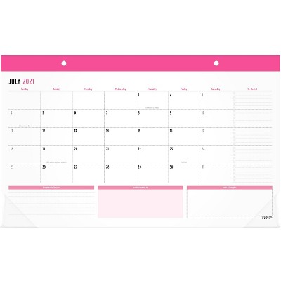 2021-22 Academic Monthly Planner 17.75" x 10.875" Pink - Five Star