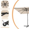 Sonkuki 8.2×8.2FT Outdoor Patio Umbrella, Square Canopy Offset Umbrella for Villa Gardens, Lawns and Yard - 4 of 4