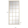 HomeRoots 69" Gold Metal Framed Full Length Mirror - 3 of 4