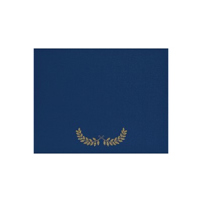 Great Papers Laurel Certificate Holders 9.34" x 12" Blue/Gold 5/Pack (2017046)