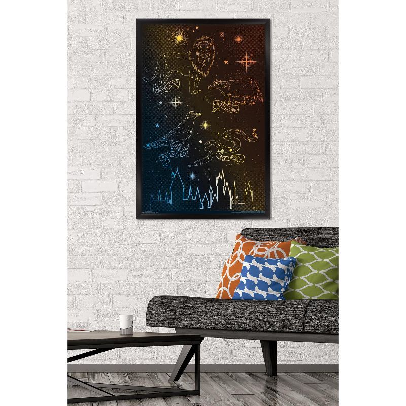 Trends International The Wizarding World: Harry Potter - Houses in the Stars Framed Wall Poster Prints, 2 of 7