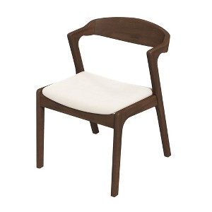 Vynxaria Cream Velvet Dining Chairs - Set of 2 for Sophisticated Dining Spaces - 1 of 4