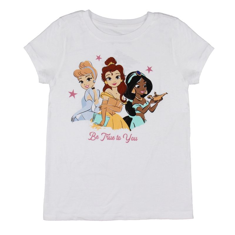 Disney Princess Cinderella Belle Jasmine Be True To You T-Shirt, 1 of 5