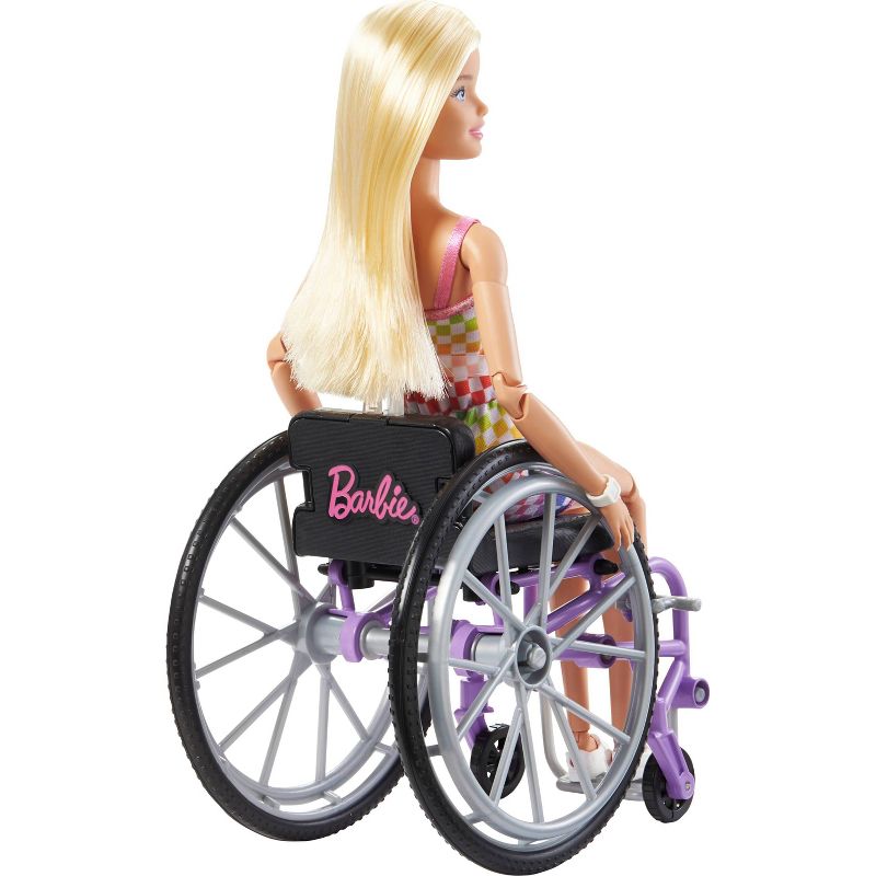 Barbie Fashionistas Doll with Wheelchair and Ramp and Blonde Hair, 4 of 10