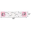 Big Dot of Happiness Pawty Like a Puppy Girl - Petite Pink Dog Baby Shower or Birthday Party Paper Table Runner - 12 x 60 inches - 3 of 4