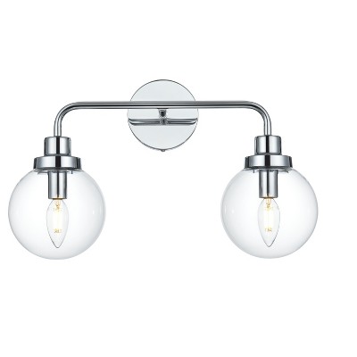 Elegant Lighting Hanson 19 inch Wall Sconce in Chrome