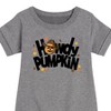 Girls' - Instant Message - Fall Graphic Short Sleeve Fleece Dress - 2 of 4