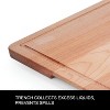 Farberware Maple Wood Cutting Board With Juice Groove and Handles, 14x20-Inch, Natural - 3 of 4
