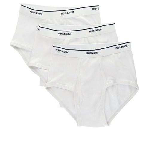 Fruit Of The Loom Men's White Briefs (3 Pack), Medium, White : Target