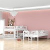 Streamdale Full-Over-Full-Over-Full Triple Bed With Built-In Ladder And Slide, White - 3 of 4