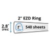 Avery Heavy-Duty View Binder w/Locking EZD Rings 2" Cap Purple 79777 - 3 of 4