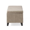 NicBex Modern 51.25" Storage Bench Wood Accent Stools with Cushioned Top for Bedroom and Entryway - 4 of 4