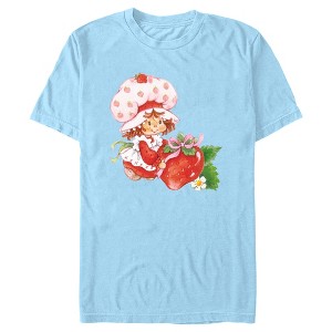 Men's Strawberry Shortcake Watercolor Berry T-Shirt - 1 of 4