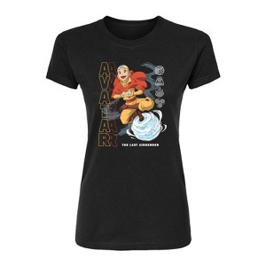 Women's - Avatar: The Last Airbender - Aang Air Bending Fitted Graphic T-Shirt - 1 of 3