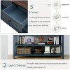 Mid-Century Modern Console Table with 3 Drawers & 2-Tier Shelf - Pine Wood Entryway Table for Living Room, Hallway, Kitchen - 4 of 4