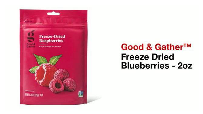 Freeze Dried Raspberries - 1.25oz - Good & Gather&#8482;, 2 of 5, play video
