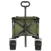 FURNIinspire Outdoor Serving Carts Collapsible Foldable Extended Wagon with 480lb Weight Capacity All-Terrain Beach Wheels, Green, 37.8"*21.65"*34.33" - 2 of 4