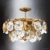 Urban Ambiance Luxury Vintage Indoor Pendant,  13-1/2''H x 18"W x 18''D,  Gold Ombre Finish, UHP5022 - 3 of 4