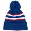 Adult Captain America Red White and Blue Striped New Era Knit Pom Beanie - 2 of 2
