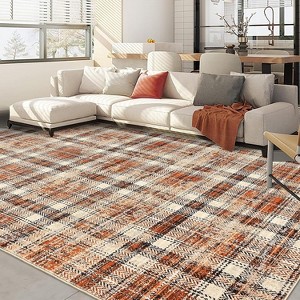 Vintage Non-Slip Rug, Machine Washable, Stain-Resistant Carpet for Living Room, Dining, Kitchen, Office, Nursery - 1 of 4
