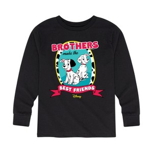 Boys' - 101 Dalmatians - Brothers Make the Best Friends Long Sleeve Graphic T-Shirt - 1 of 3