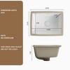 SEVOBAL Bathroom Sinks Modern Undermount Porcelain Bathroom Sink White Vanity Basin Easy to Clean Durable Design,White, 18.9"*15.4"*11.1" - 4 of 4