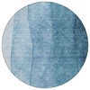 Denim Blue And Navy Blue Ombre Washable Indoor Outdoor Area Rug - 4 of 4