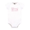 Hudson Baby Infant Girl Cotton Layette Set, Flower Heart - 4 of 4