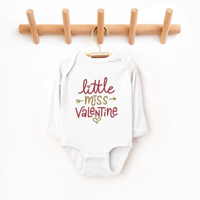 The Juniper Shop Little Miss Valentine Baby Long Sleeve Bodysuit