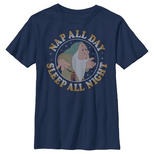 Boy's Snow White and the Seven Dwarves Nap All Day Sleep All Night T-Shirt - 1 of 4