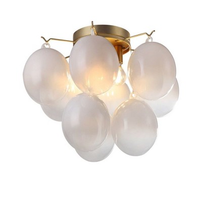 Artcraft Lighting Globo 4 - Light Semi-Flush Mount in  Brass