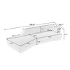 LOVMOR 109.4" Curved Chaise Lounge Modern Indoor Sofa Couch for Living Room - 2 of 4