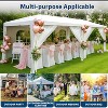 10x20 FT Heavy Duty Canopy Tent with 6 Removable Sidewalls, Thickened Legs, 420D Fabric, Roller Bag, 6 Sandbags, 18 Stakes - 2 of 4