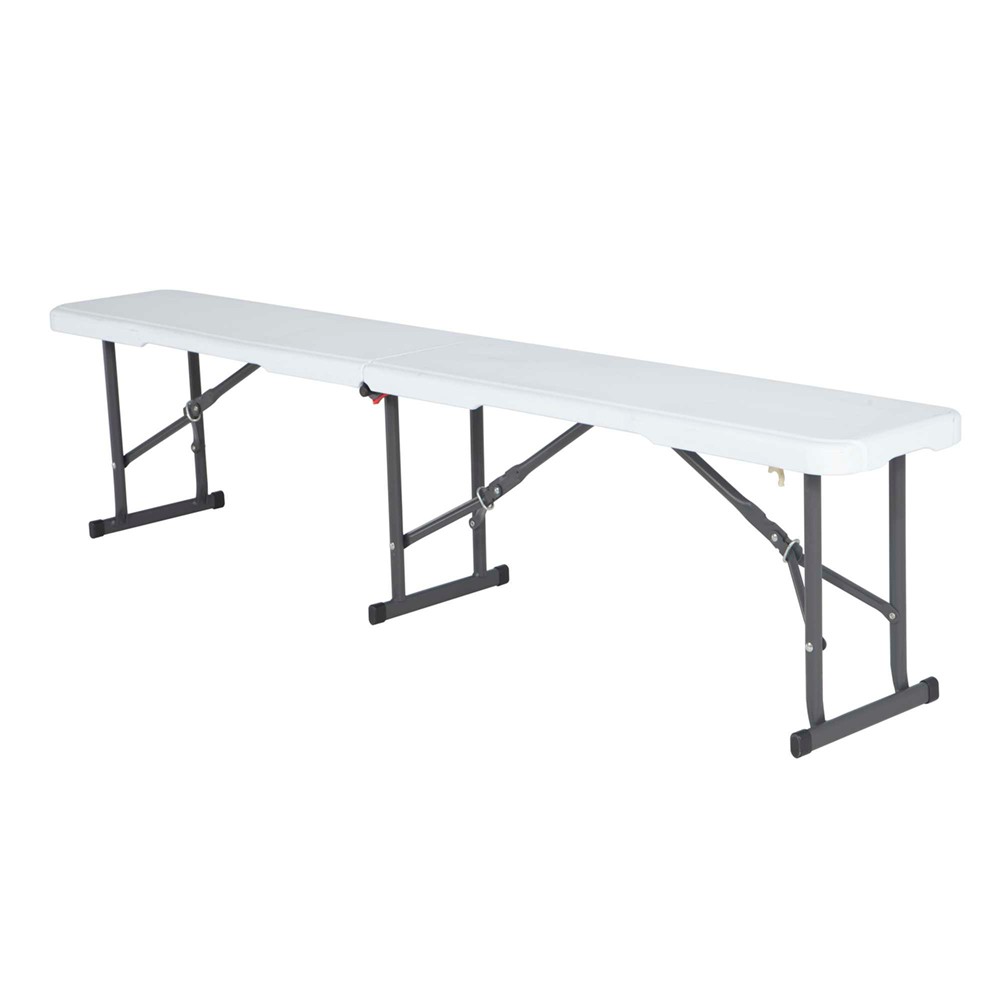 Photos - Garden Furniture LifeTIME Folding Bench White Granite  