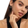 SOHI Women's Antique Gold Embellished Cluster Circular Stud Earrings - 4 of 4