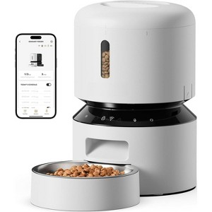 Automatic Cat Dog Feeder with 5G WiFi, Timed Food Dispenser with Fresh Lock, Programmable for 10 Meals - 1 of 4