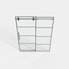 Cesicia 56-60x72 inches Matte Black Sliding Shower Door - 4 of 4
