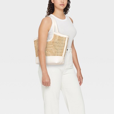 Сумки A New Day Straw Caning Tote Bag - A New Day™ Natural — фото 2