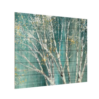 Julia Purinton Blue Birch Outdoor Canvas Art