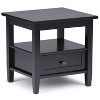 PAGED Vintage Style 2-Tier Small Coffee Table with Storage Shelf & Drawer,Mid-Century Nightstand End Table for Living Room,Bedroom - 3 of 4