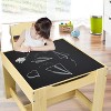 Costzon Kids Table and Chair Set, 3-in-1 Wooden Activity Table with Storage Drawer & Detachable Top for Drawing, Reading, Craft (Natural) - 3 of 4