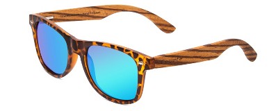 Coyote Wood Black Orange Tortoise Walnut Brown Eyeglasses 52mm Custom L&R Lenses