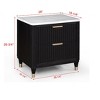 NicBex Nightstand with Drawers,Side Table with Wood Frame and Pulls,Modern Bedside Table for Bedroom,Living Room - 3 of 4