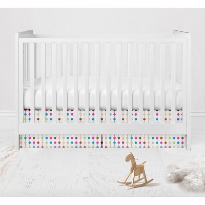 Bacati - Botanical Pink Pearl Crib or Toddler Bed Skirt