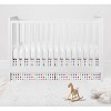 Bacati - Botanical Floral Birds Pink Multicolor 10 pc Crib Bedding Set with 2 Crib Fitted Sheets - 4 of 4