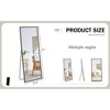 PAGED 71"x31.5" Rectangle Full Length Mirror,4th Generation Leaning Floor Full Body Mirror with Solid Wood Frame,Suitable for Bedroom,Cloakroom - 3 of 4